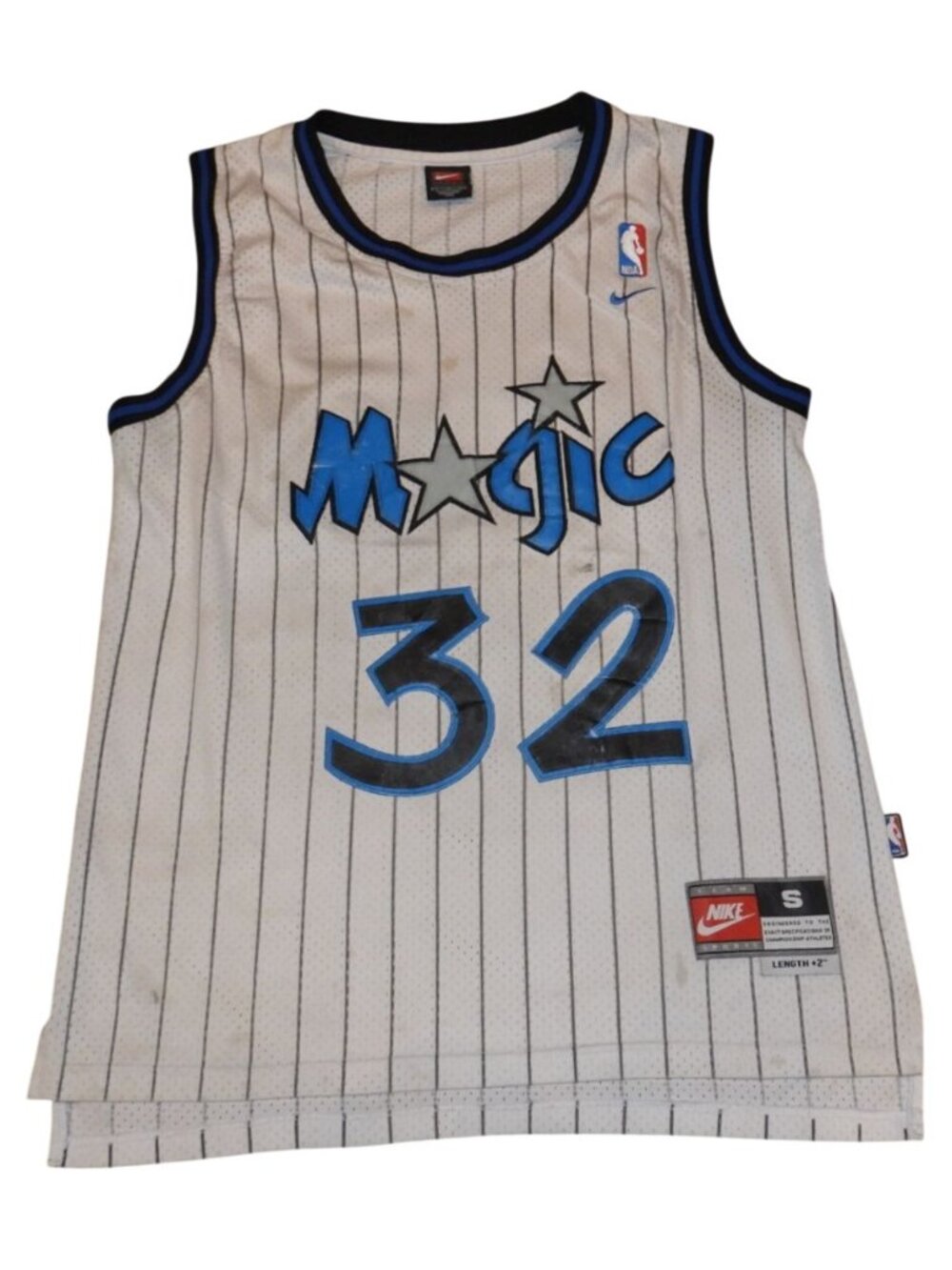 Vintage Nike Orlando Magic Shaquille O'Neal Jersey Small Length +2 Made in Korea